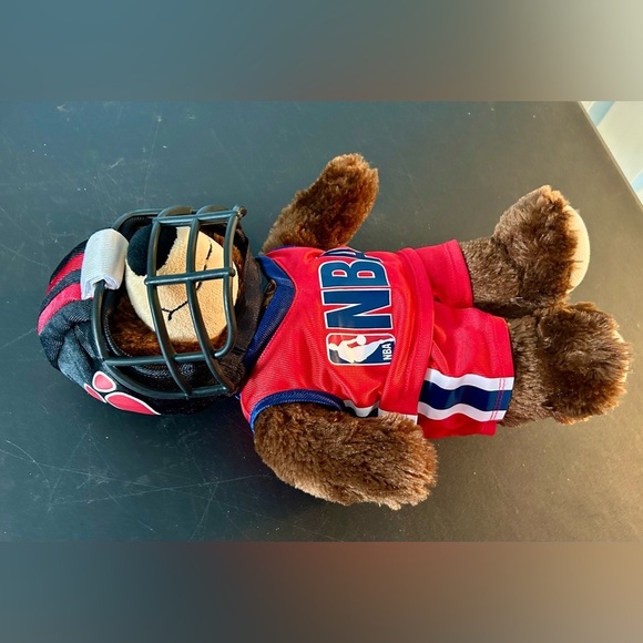 Build a bear with football helmet/NFL outfit lot of 4 older plush toy - Picture 3 of 10